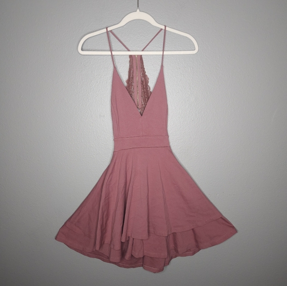 Windsor Blush lace back skater dress - Picture 5 of 10